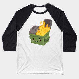 Dumpster fire meme, funny memes Baseball T-Shirt